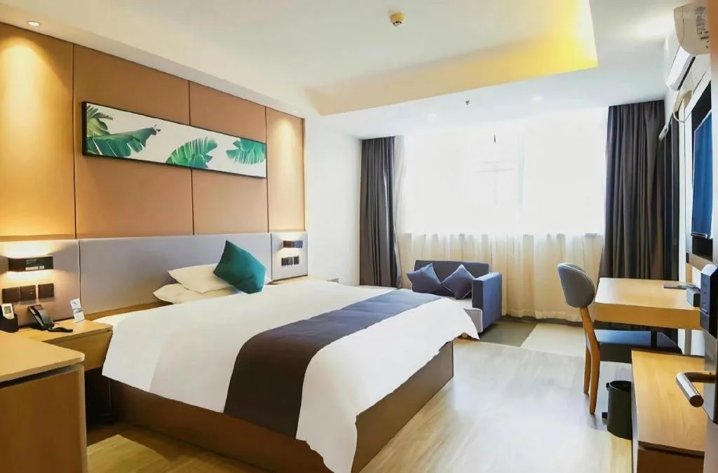 Bed in UP and IN Hotel Jiangxi Nanchang City Nanchang County Liantang Zhong Avenue Huarunwanjia