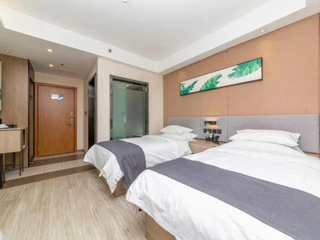 Bed in UP and IN Hotel Jiangxi Nanchang City Nanchang County Liantang Zhong Avenue Huarunwanjia
