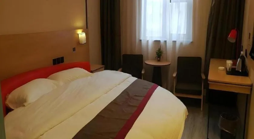 Bed in Thank Inn Hotel Sichuan Nanchong Gaoping District Longmen