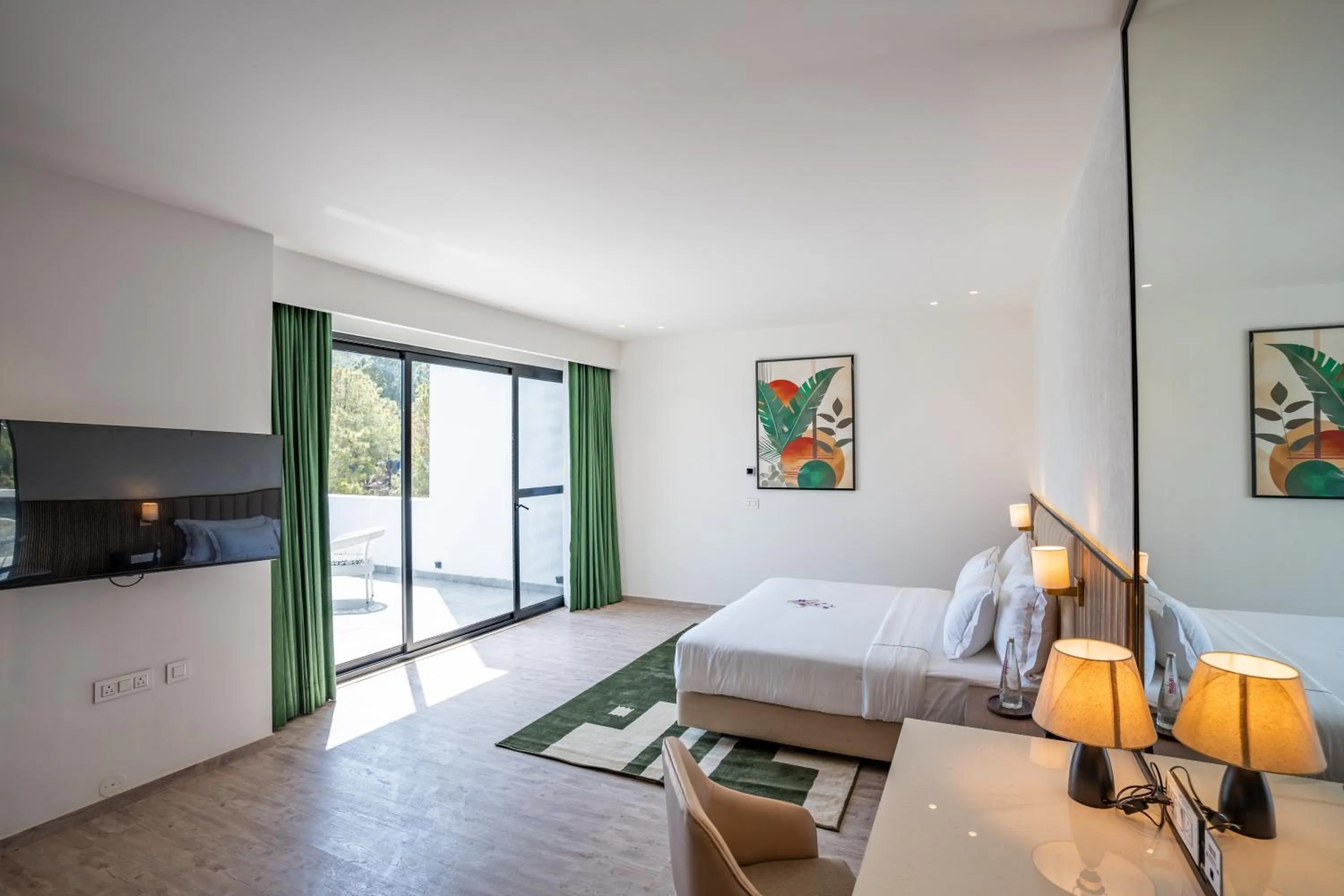 View (from property/room), Bed in Velmore Kasauli Operated by Royal Orchid Hotel Ltd.