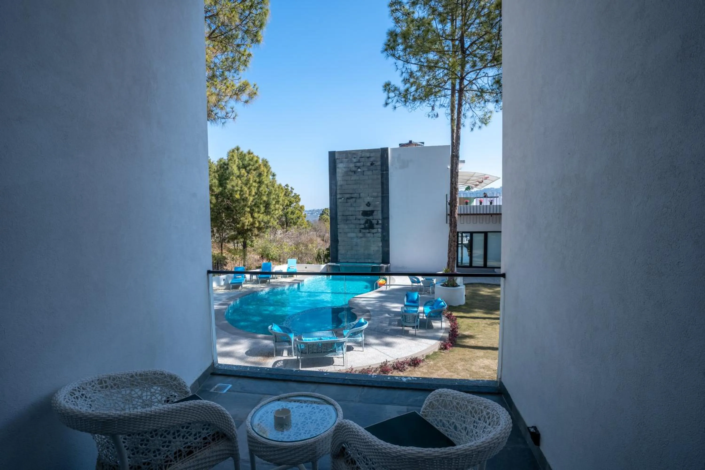 Balcony/Terrace in Velmore Kasauli Operated by Royal Orchid Hotel Ltd.