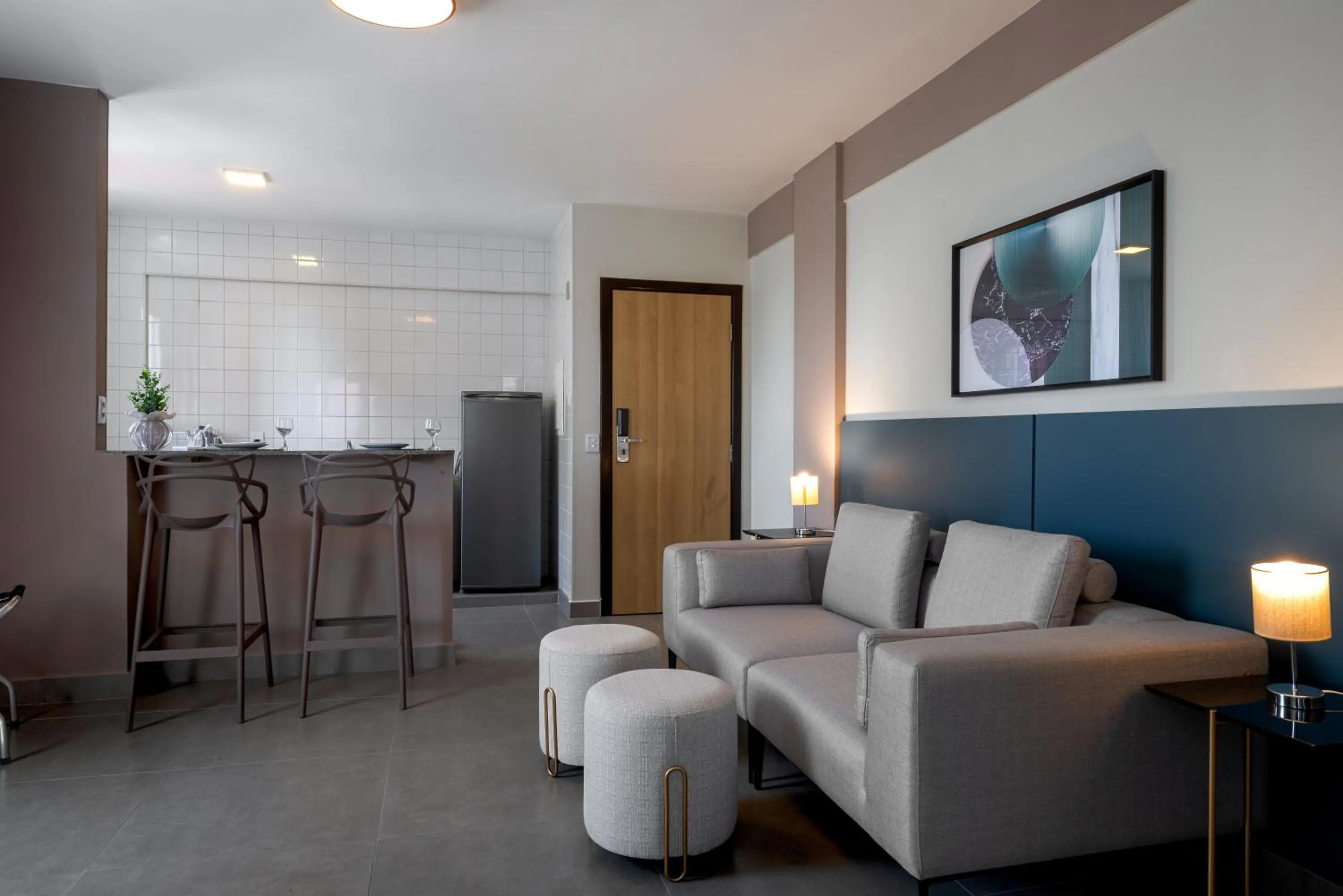 Kitchen or kitchenette in Lym Flat Hotel