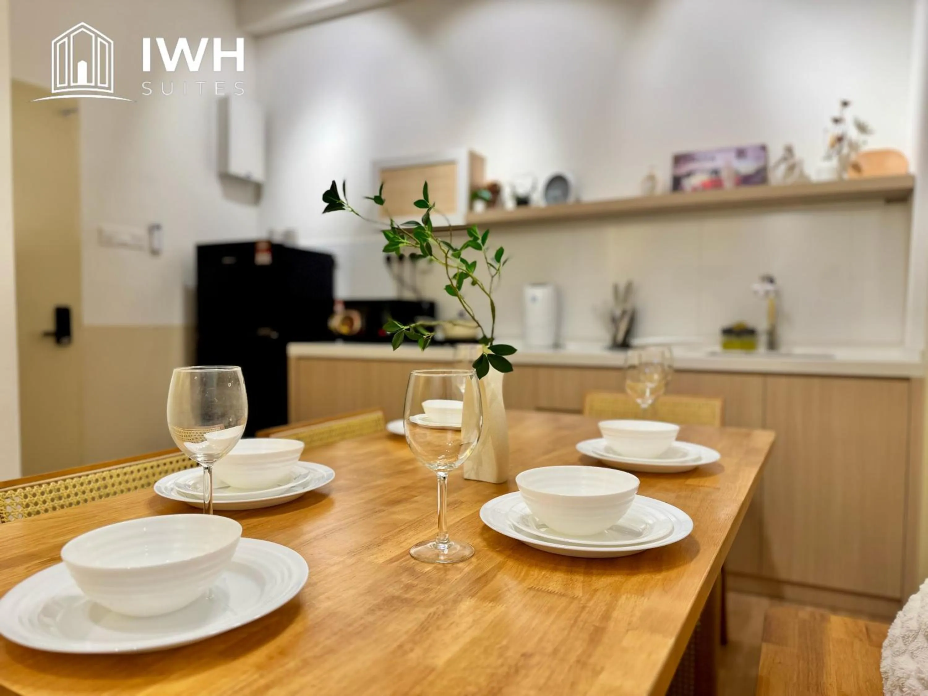 Kitchen or kitchenette in Ipoh Horizon Skypool Town Suites 4-11pax by IWH Suites