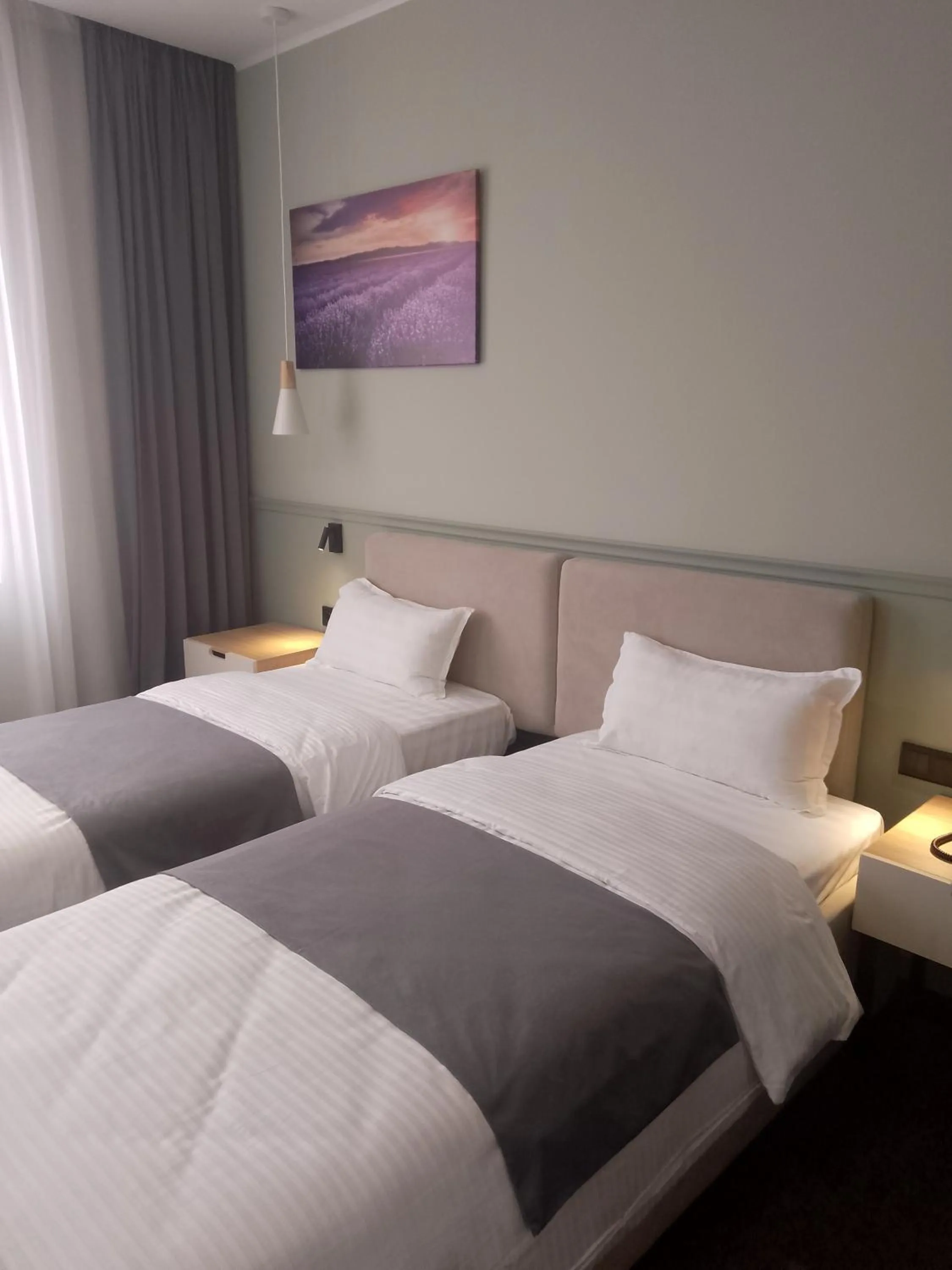 Bed in Caspian Marine Hotel