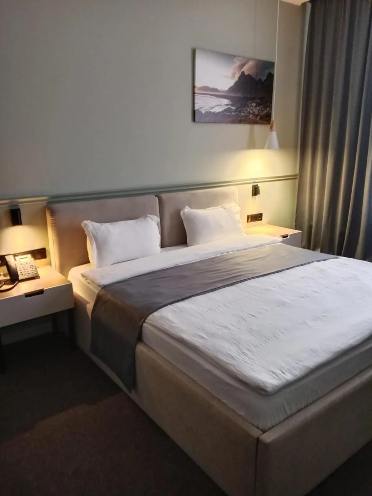 Bed in Caspian Marine Hotel