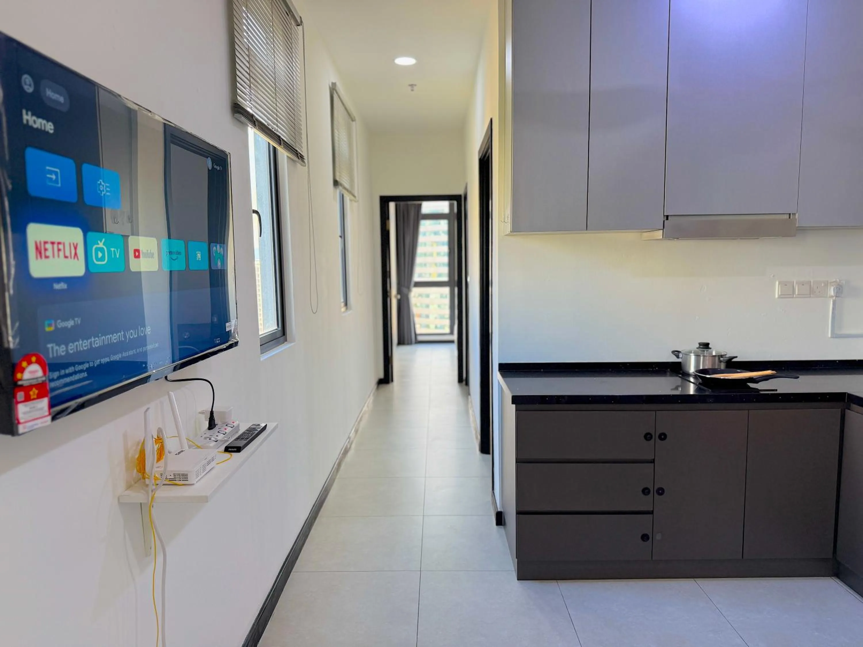 Kitchen or kitchenette in Neu Suites By Serenity Homes Near Gleneagles, KLCC & LRT