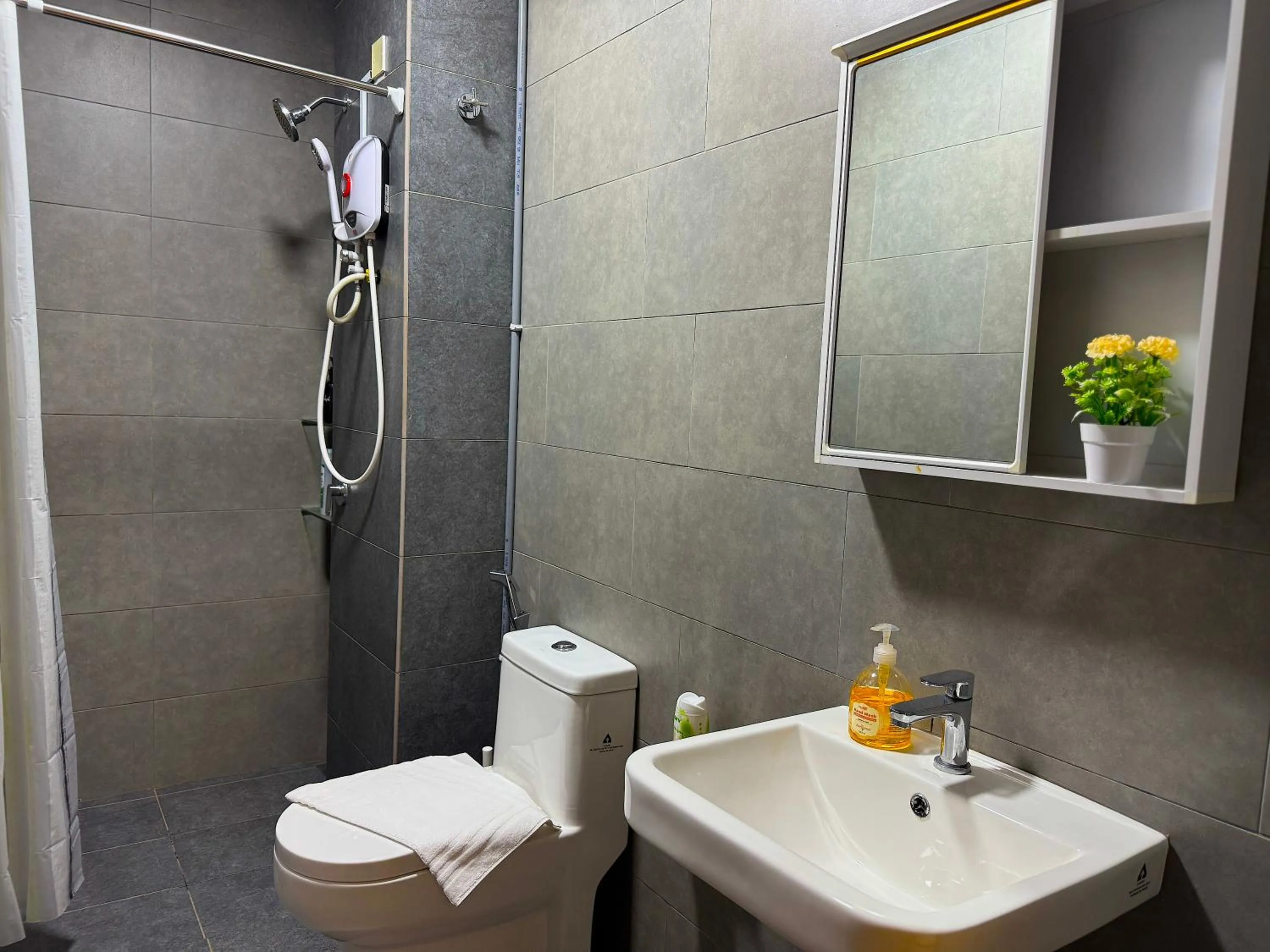 Shower in Neu Suites By Serenity Homes Near Gleneagles, KLCC & LRT