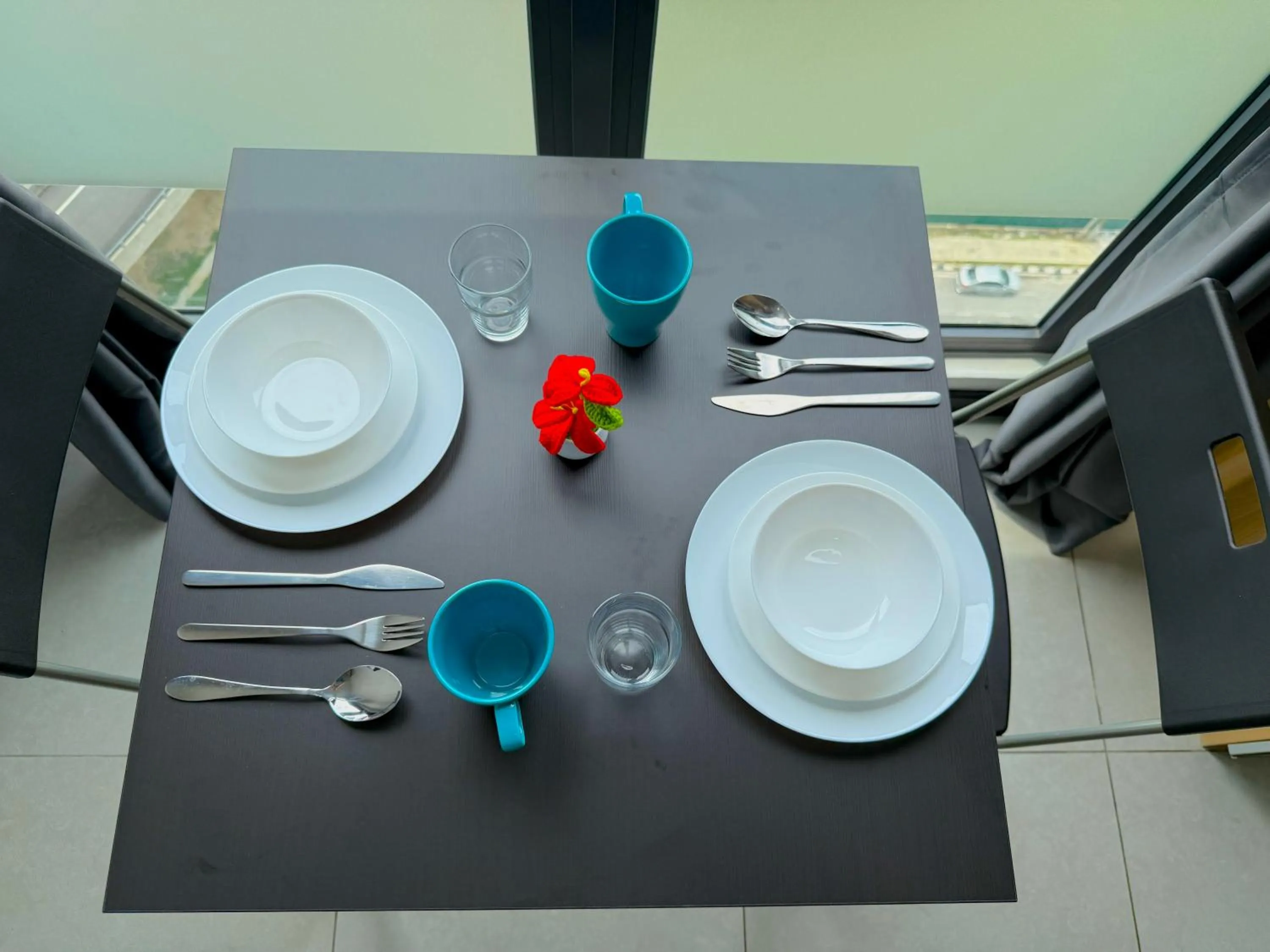 Dining area in Neu Suites By Serenity Homes Near Gleneagles, KLCC & LRT