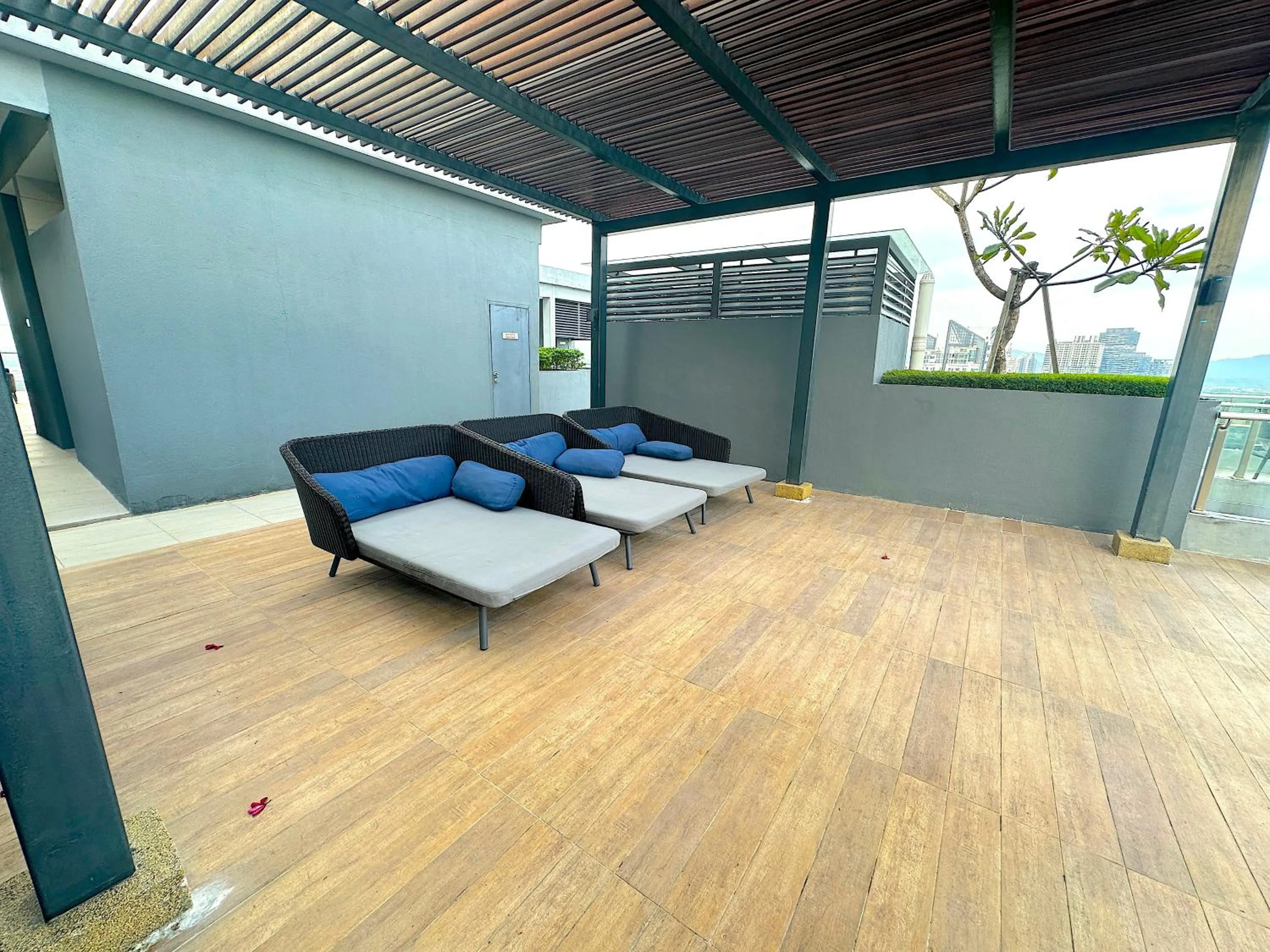 Balcony/Terrace in Neu Suites By Serenity Homes Near Gleneagles, KLCC & LRT