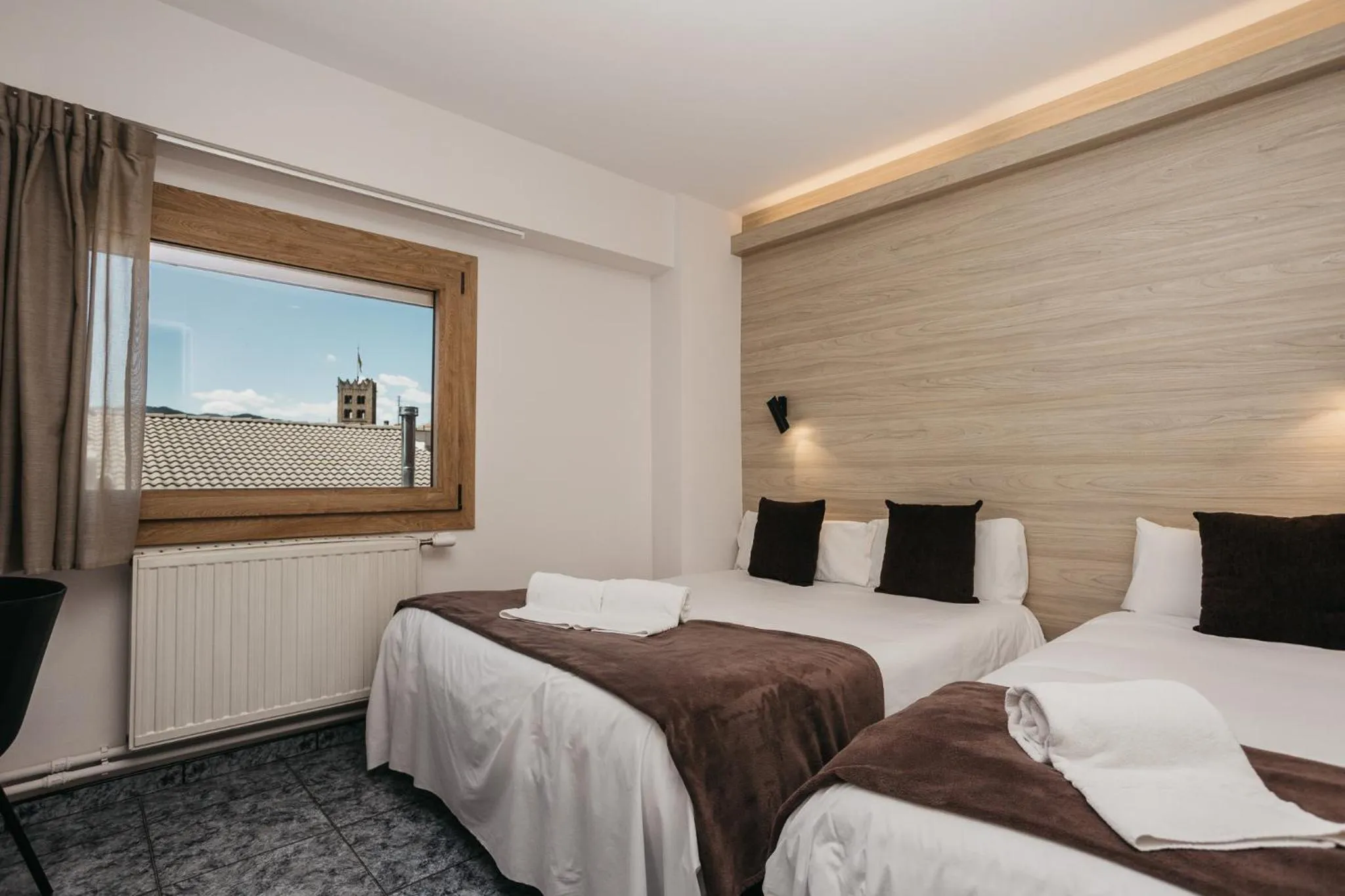 Bed in La Trobada Hotel Sport