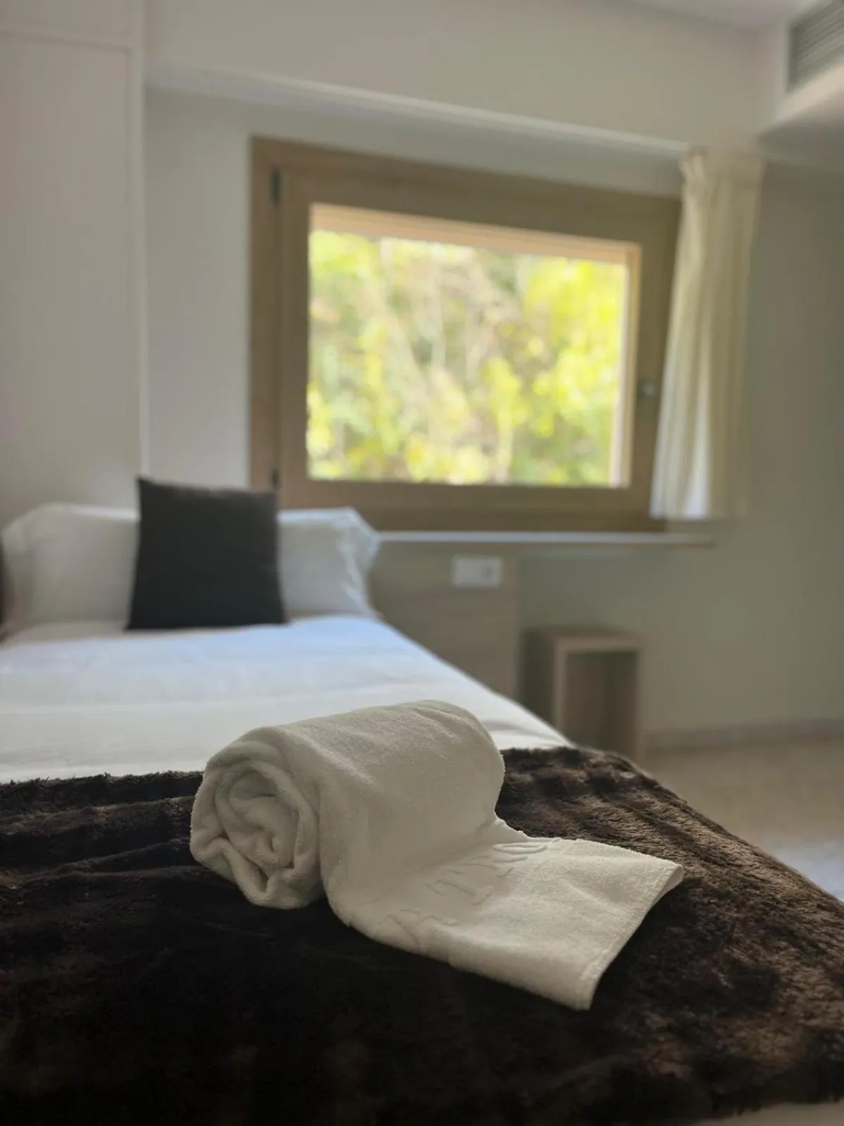 Bed in La Trobada Hotel Sport