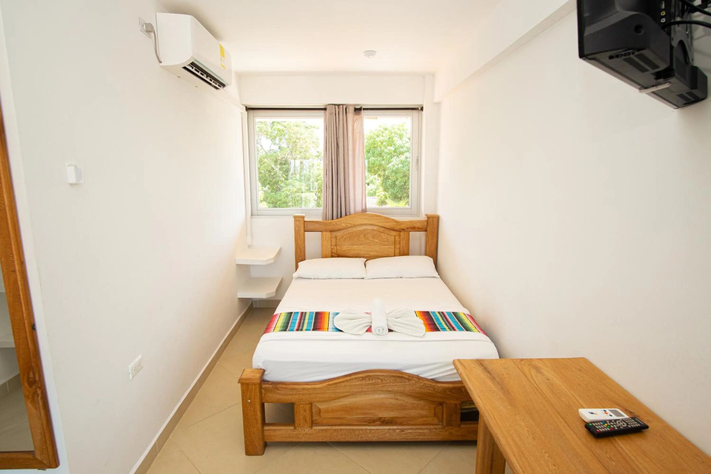 Bed in Hotel Caribe Coveñas