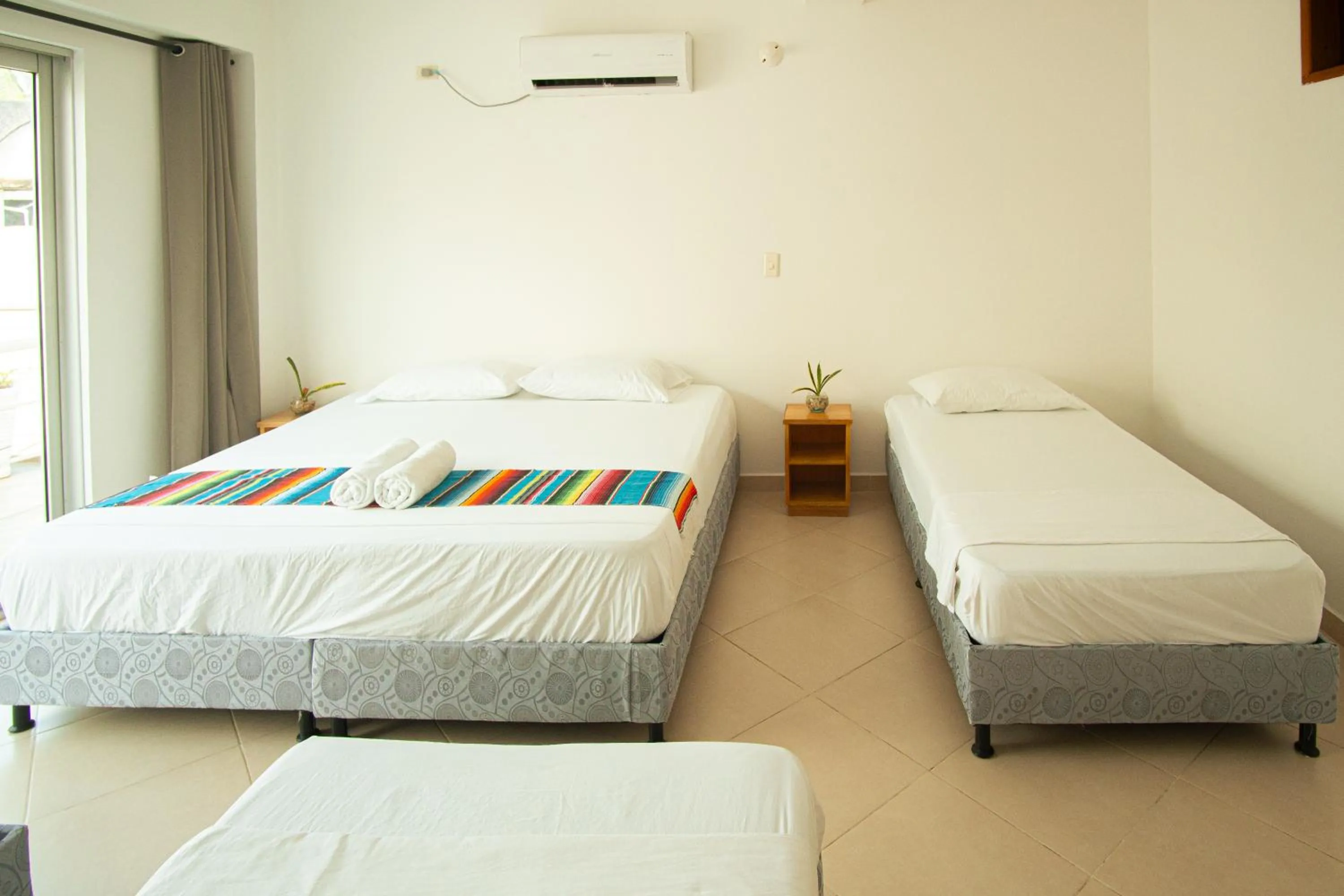 Bed in Hotel Caribe Coveñas