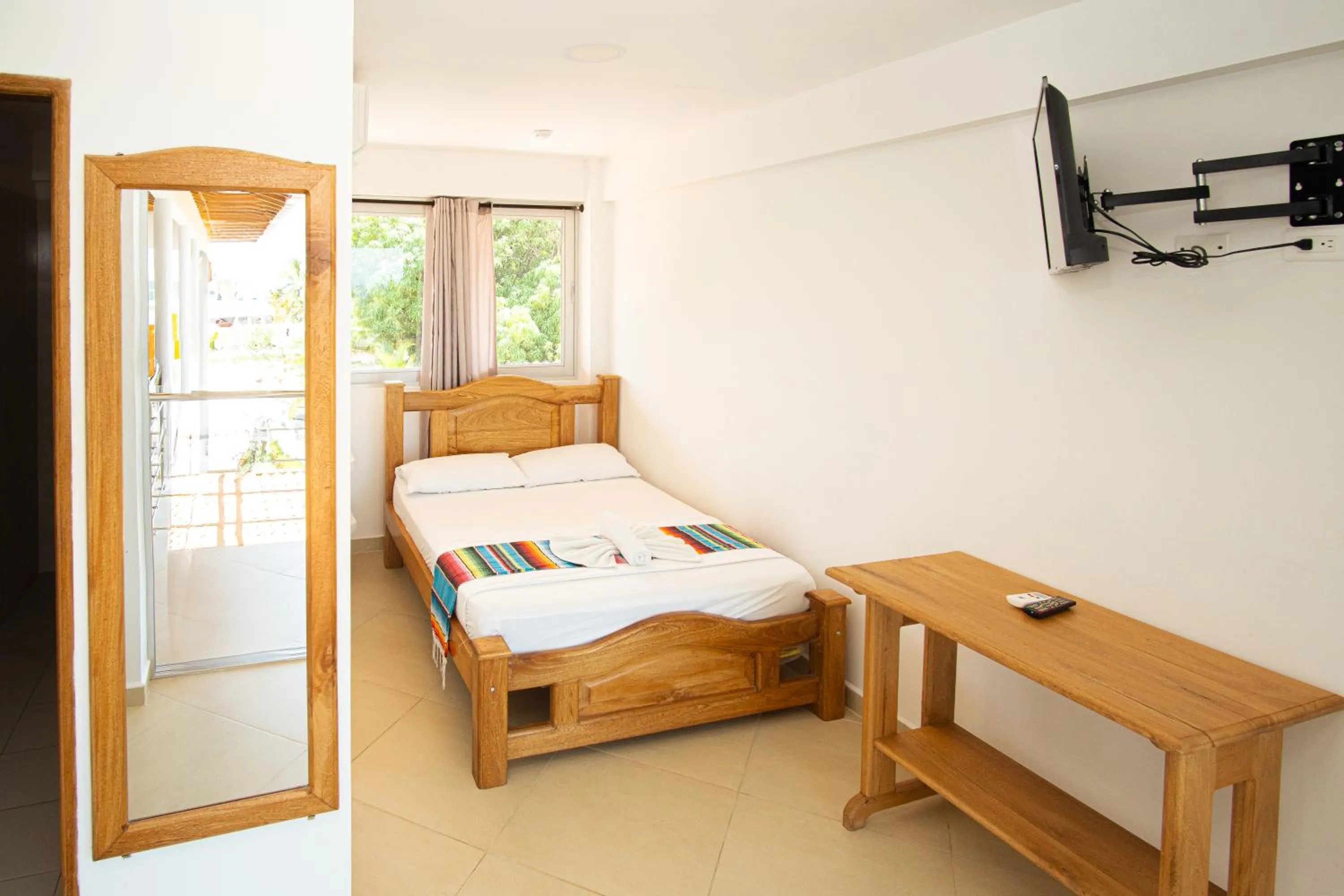 Bed in Hotel Caribe Coveñas