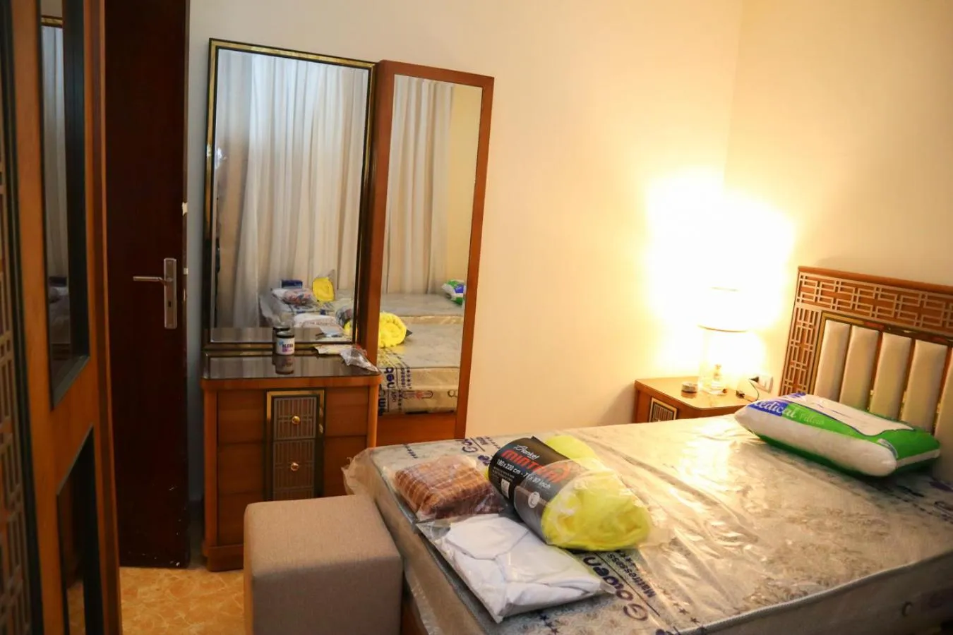 Bed in Hostgool Beach Chalets Mirage bay resort & aqua park