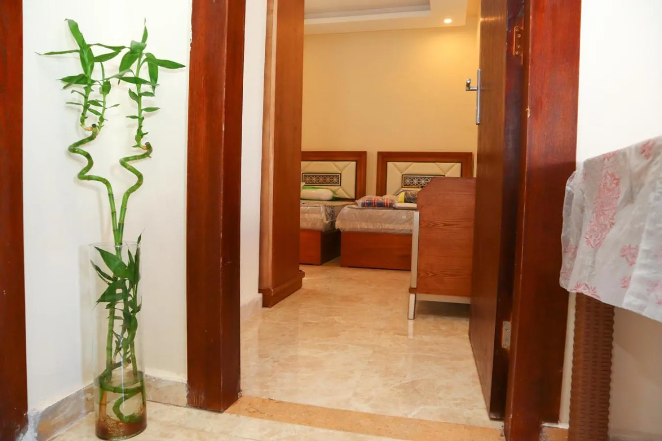 Bed in Hostgool Beach Chalets Mirage bay resort & aqua park