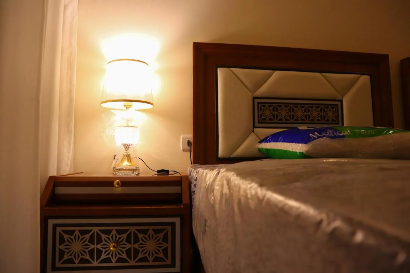 Bed in Hostgool Beach Chalets Mirage bay resort & aqua park