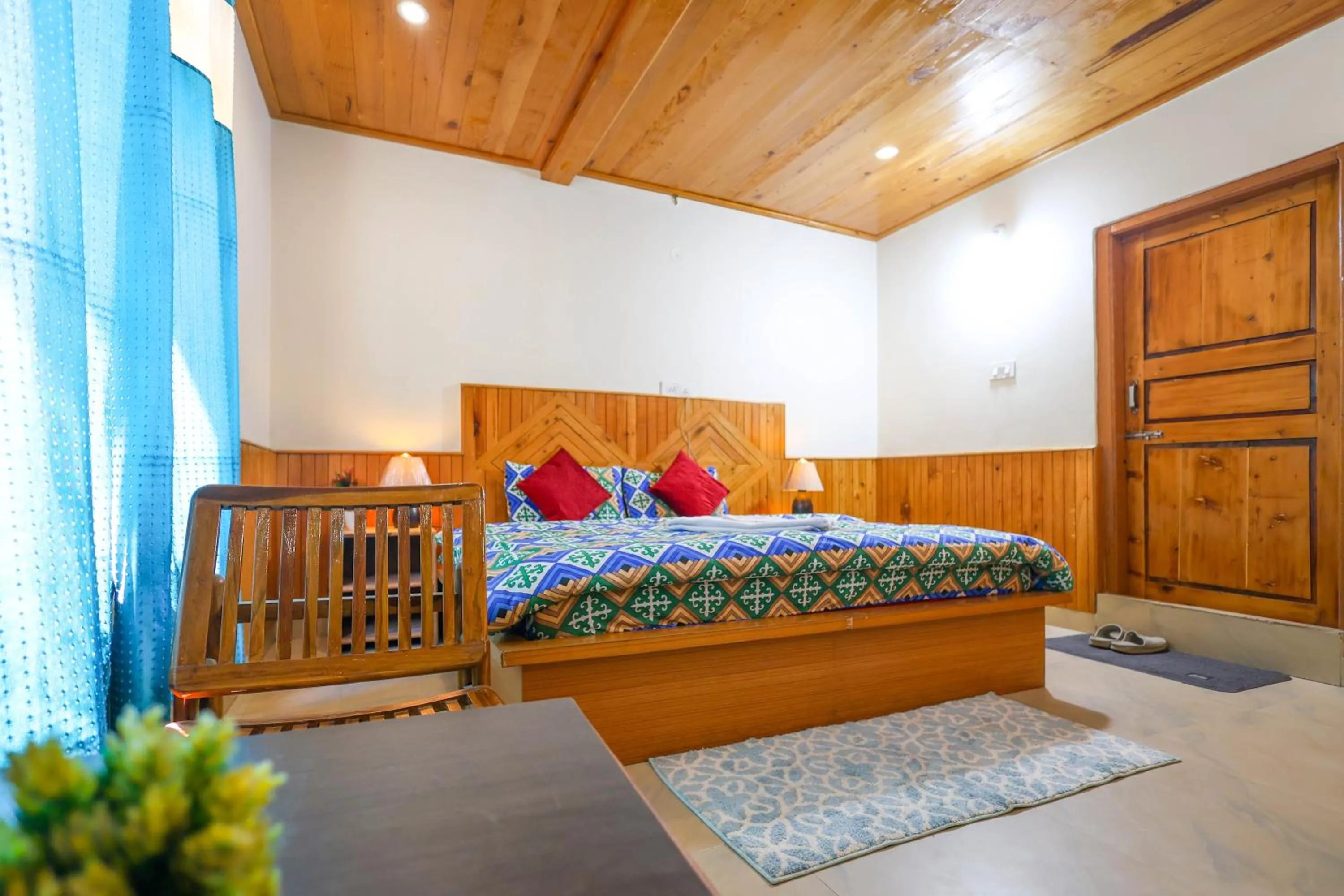 Bed in Moksha Woodhouse