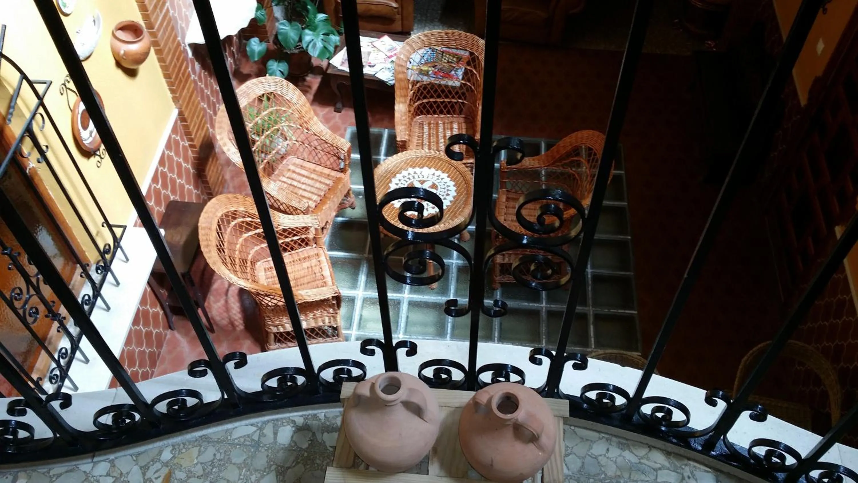 Living room in Hotel Mesón El Número Uno