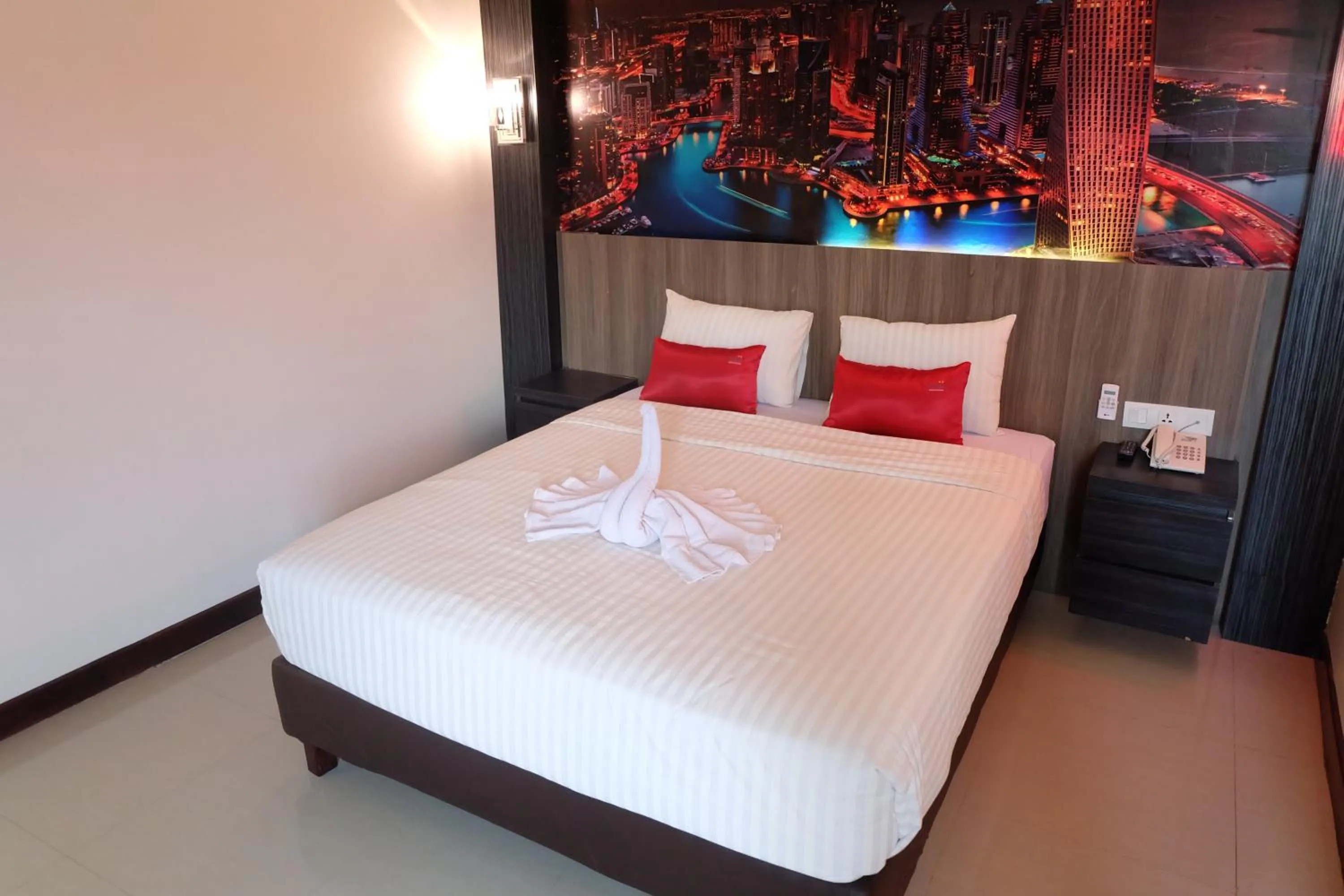 Bed in HOTEL MY HOME