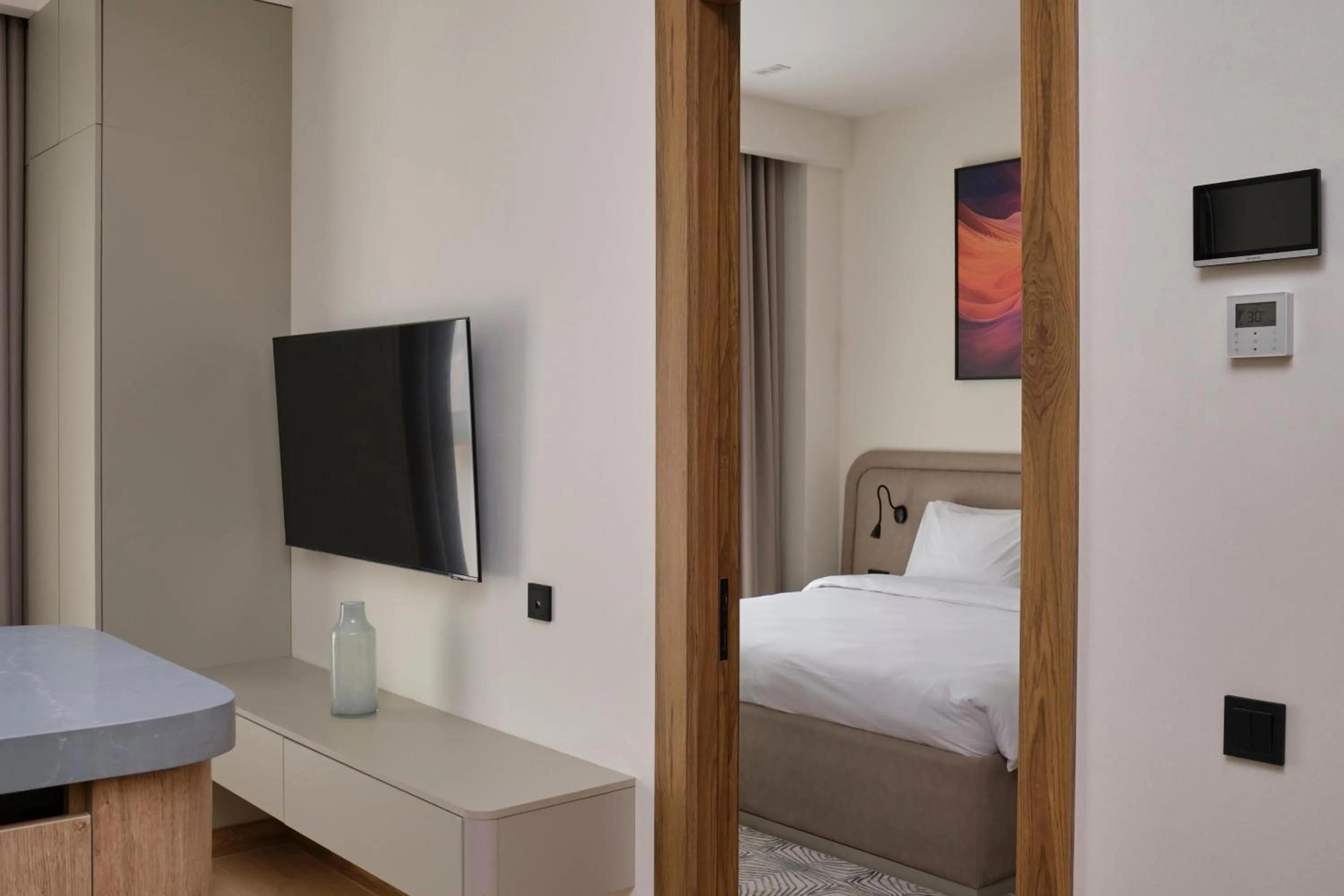TV and multimedia, Bed in STYLO Residences & Suites