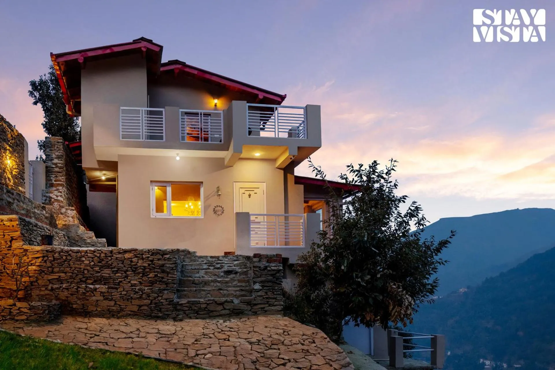 Natural landscape in StayVista at Bird's Crest Valley Villa