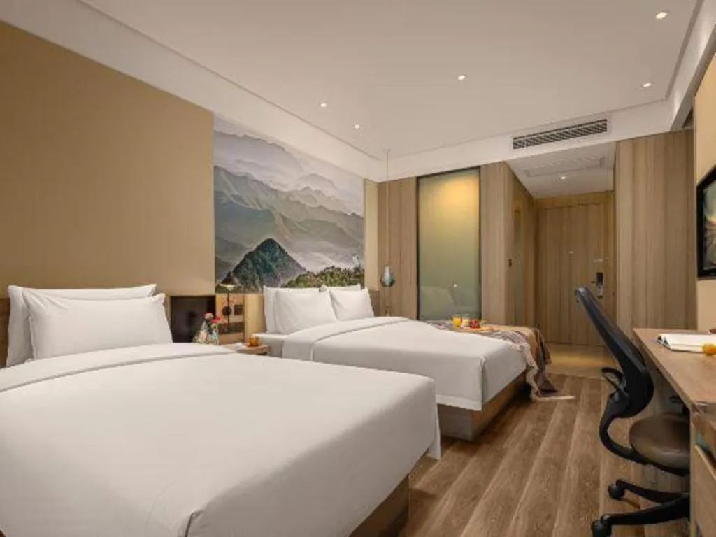 Bed in Atour Hotel Huzhou Changxing Changhai Road