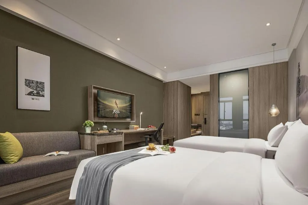 Bed in Atour Hotel Huzhou Changxing Changhai Road