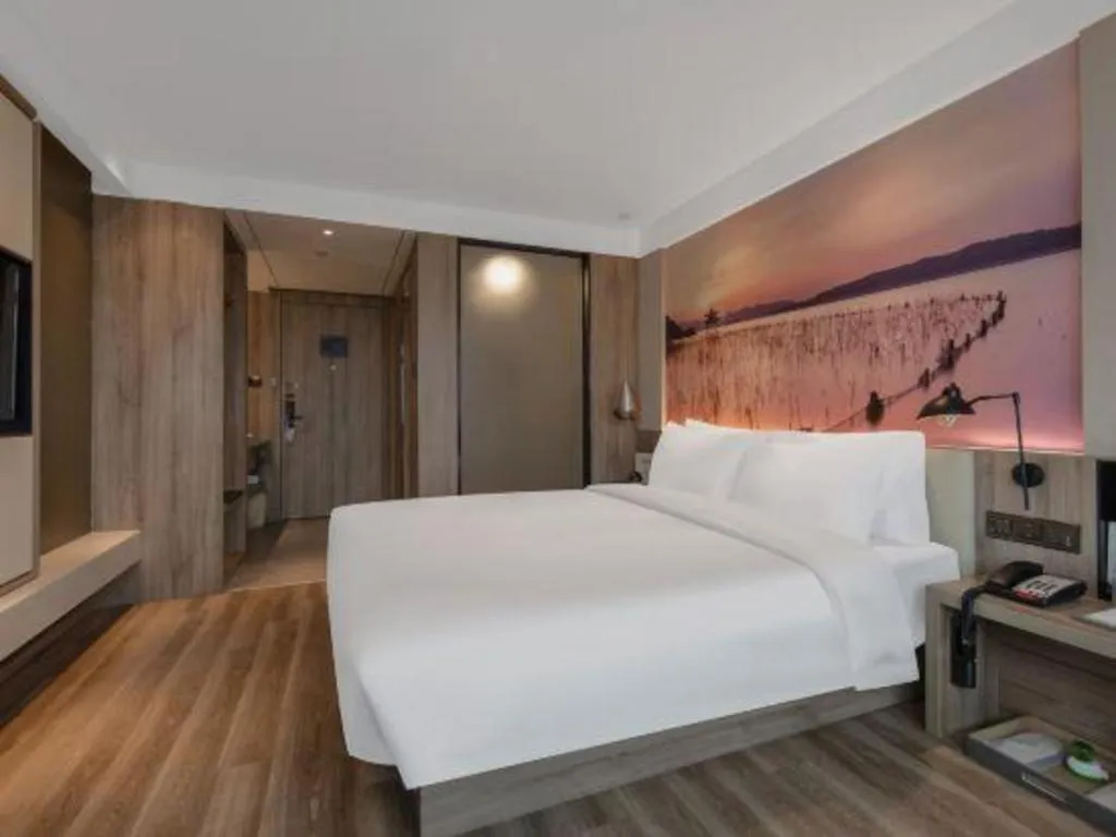 Bed in Atour Hotel Huzhou Changxing Changhai Road