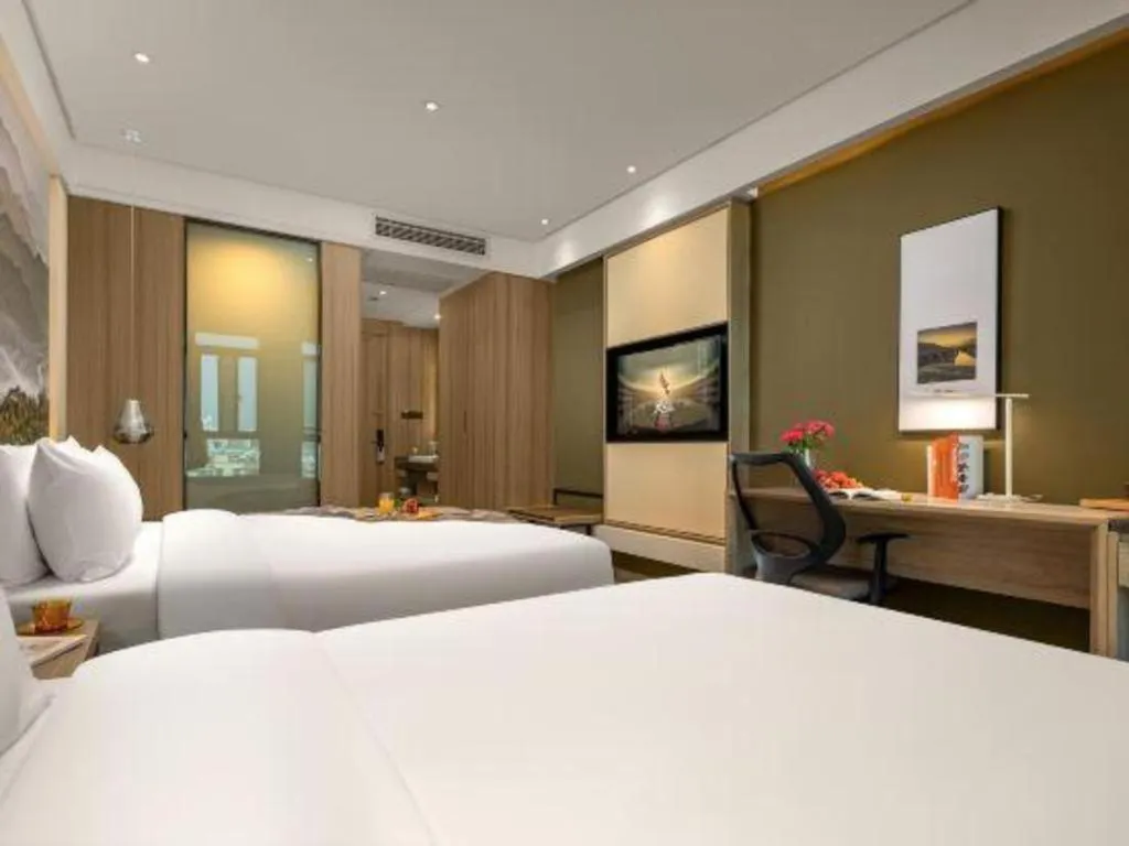 Bed in Atour Hotel Huzhou Changxing Changhai Road