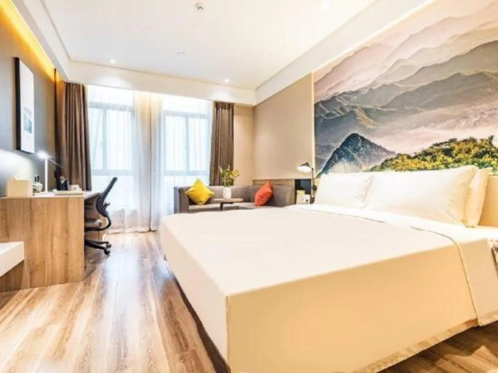 Bed in Atour Hotel Huzhou Changxing Changhai Road