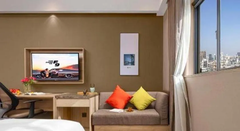 Bed in Atour Hotel Huzhou Changxing Changhai Road