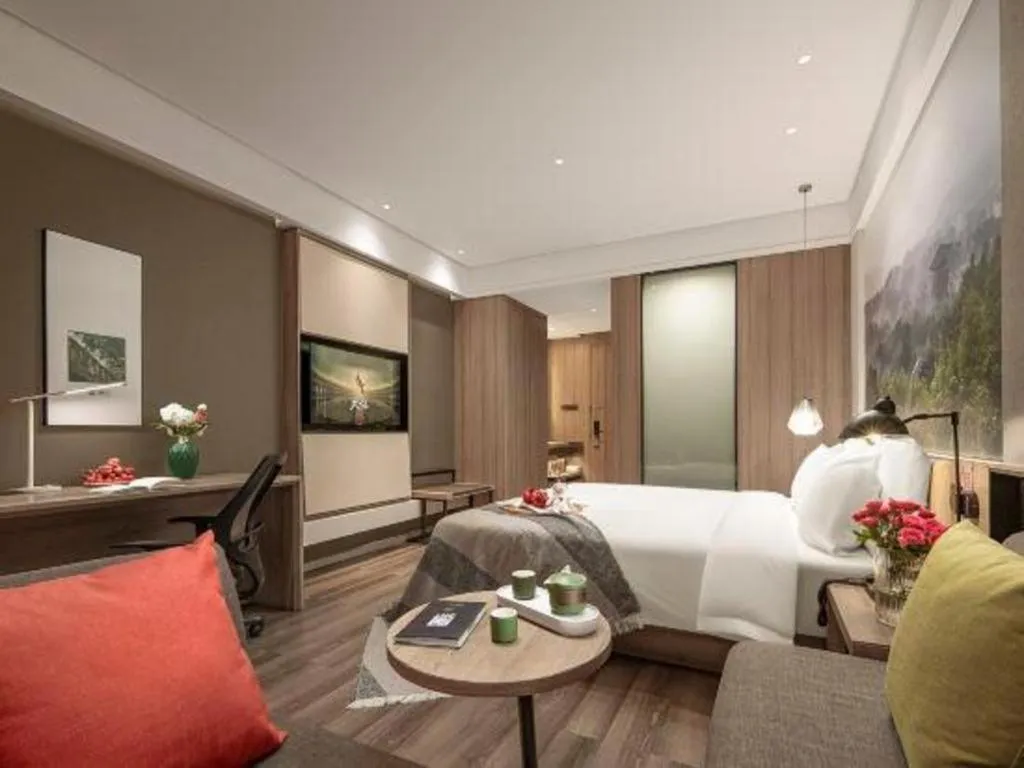 Bed in Atour Hotel Huzhou Changxing Changhai Road