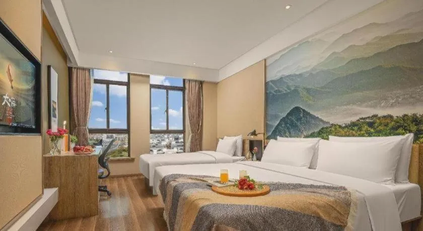 Bed in Atour Hotel Huzhou Changxing Changhai Road