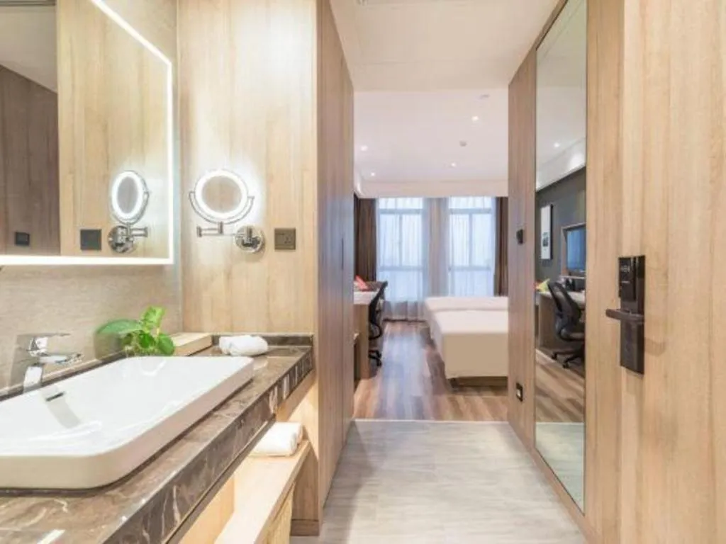 Bed in Atour Hotel Huzhou Changxing Changhai Road