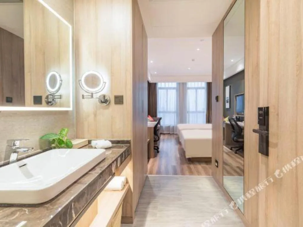 Bed in Atour Hotel Huzhou Changxing Changhai Road