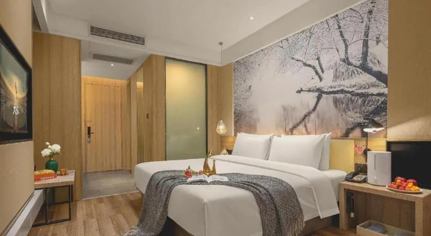 Bed in Atour Hotel Huzhou Changxing Changhai Road