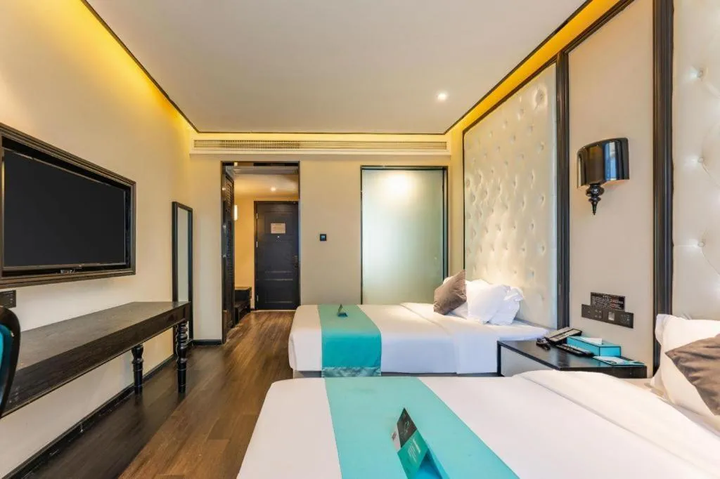 Bed in Xana Hotelle Nanchang Tengwang Pavilion Qingshan Road Metro Station