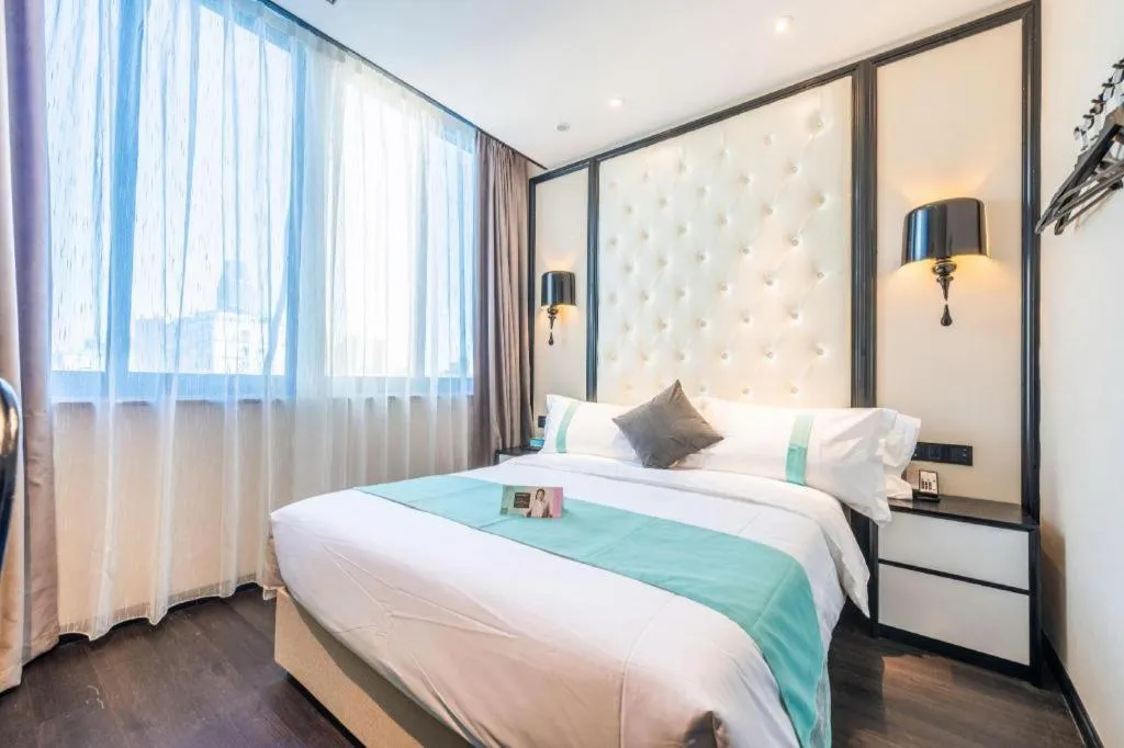 Bed in Xana Hotelle Nanchang Tengwang Pavilion Qingshan Road Metro Station