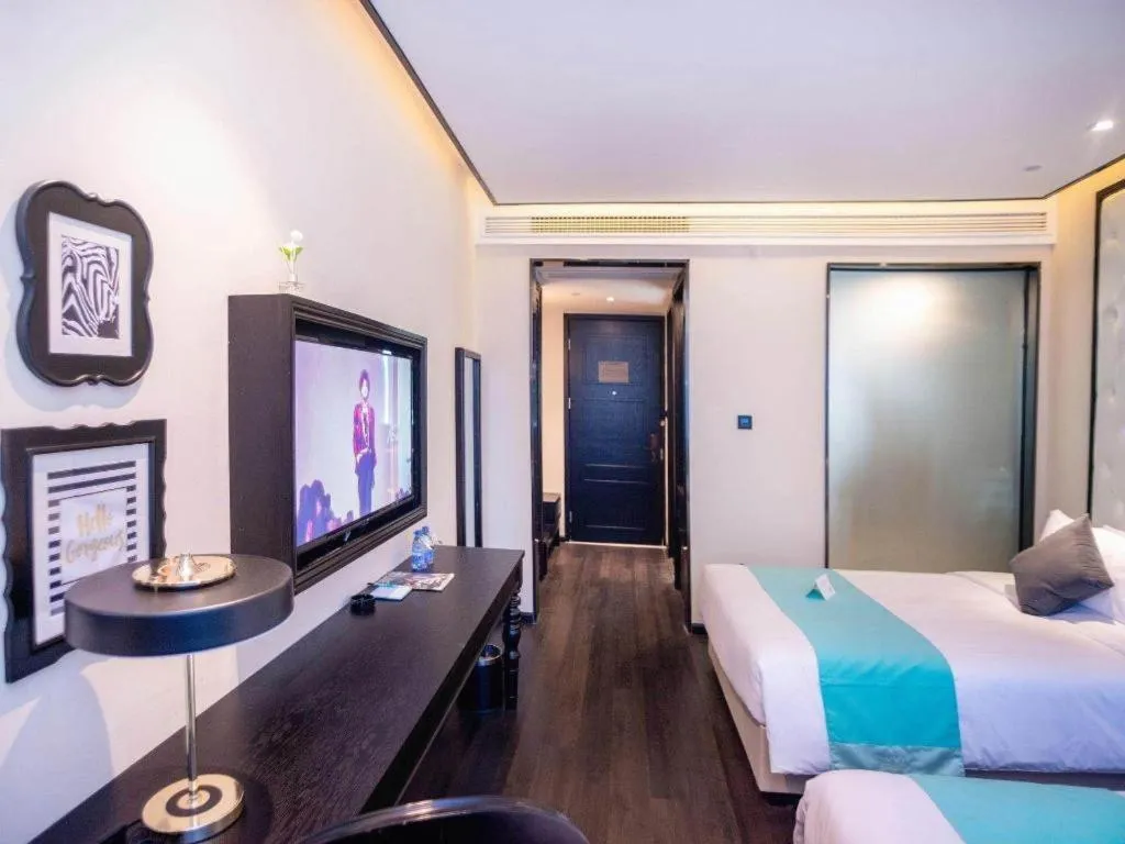 Bed in Xana Hotelle Nanchang Tengwang Pavilion Qingshan Road Metro Station