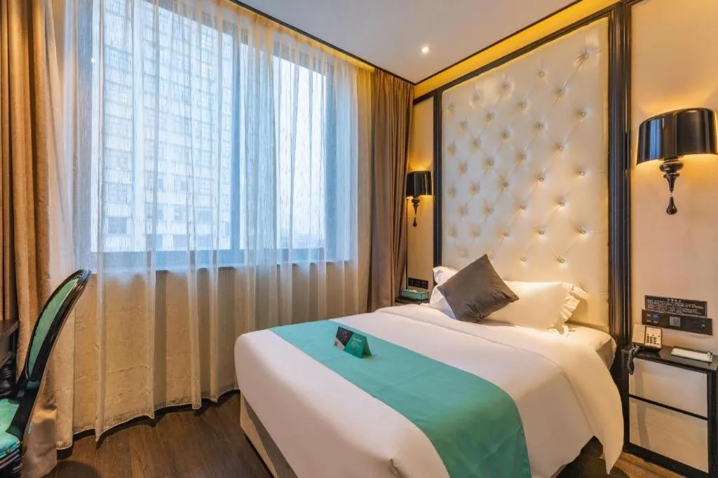 Bed in Xana Hotelle Nanchang Tengwang Pavilion Qingshan Road Metro Station