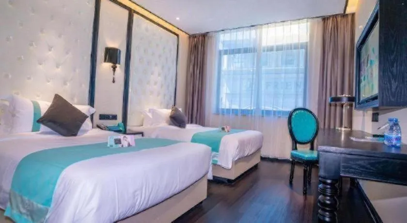 Bed in Xana Hotelle Nanchang Tengwang Pavilion Qingshan Road Metro Station