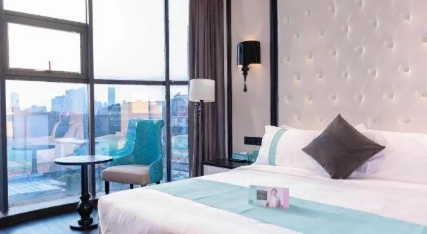 Bed in Xana Hotelle Nanchang Tengwang Pavilion Qingshan Road Metro Station