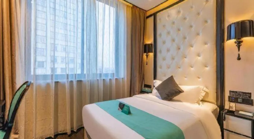 Bed in Xana Hotelle Nanchang Tengwang Pavilion Qingshan Road Metro Station