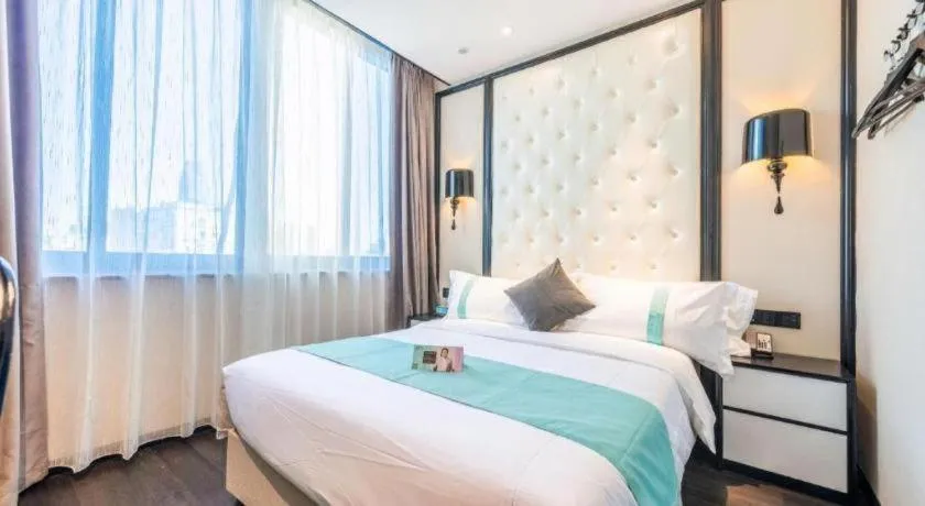 Bed in Xana Hotelle Nanchang Tengwang Pavilion Qingshan Road Metro Station