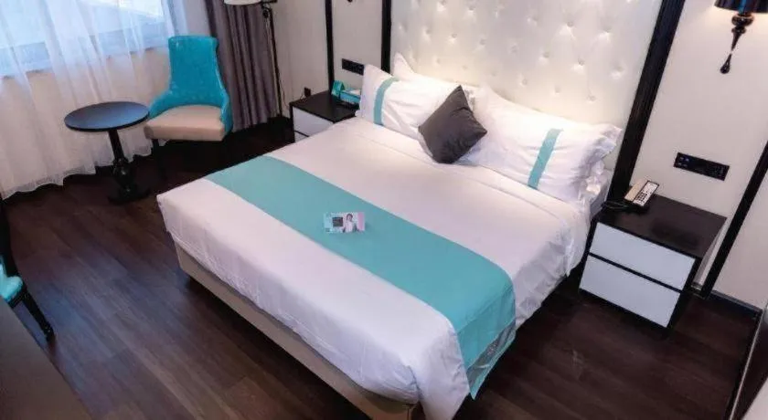Bed in Xana Hotelle Nanchang Tengwang Pavilion Qingshan Road Metro Station