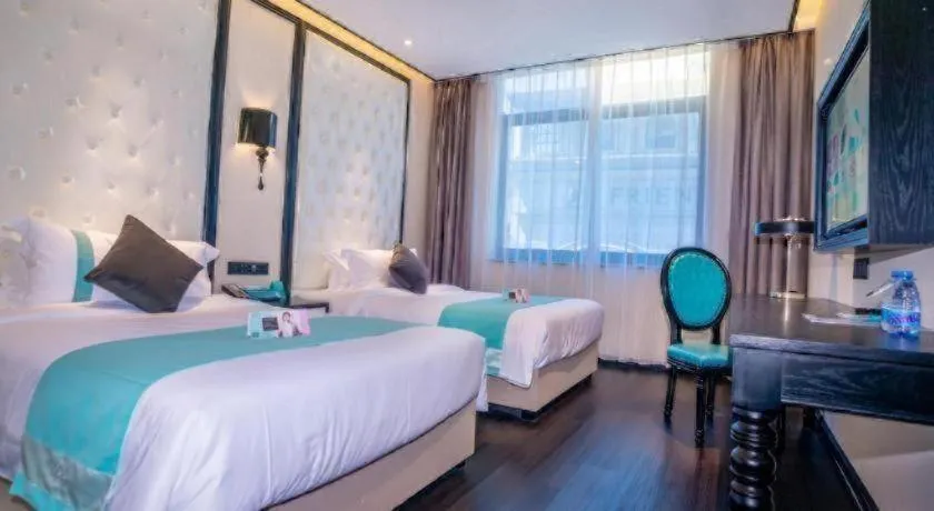 Bed in Xana Hotelle Nanchang Tengwang Pavilion Qingshan Road Metro Station