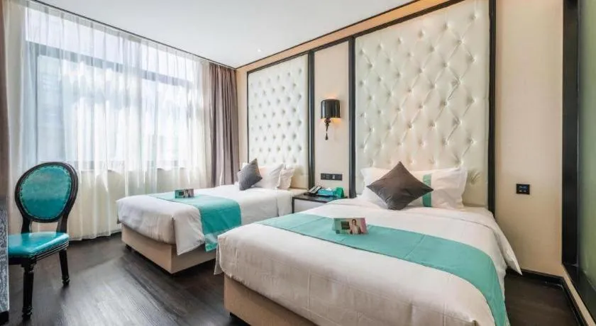 Bed in Xana Hotelle Nanchang Tengwang Pavilion Qingshan Road Metro Station