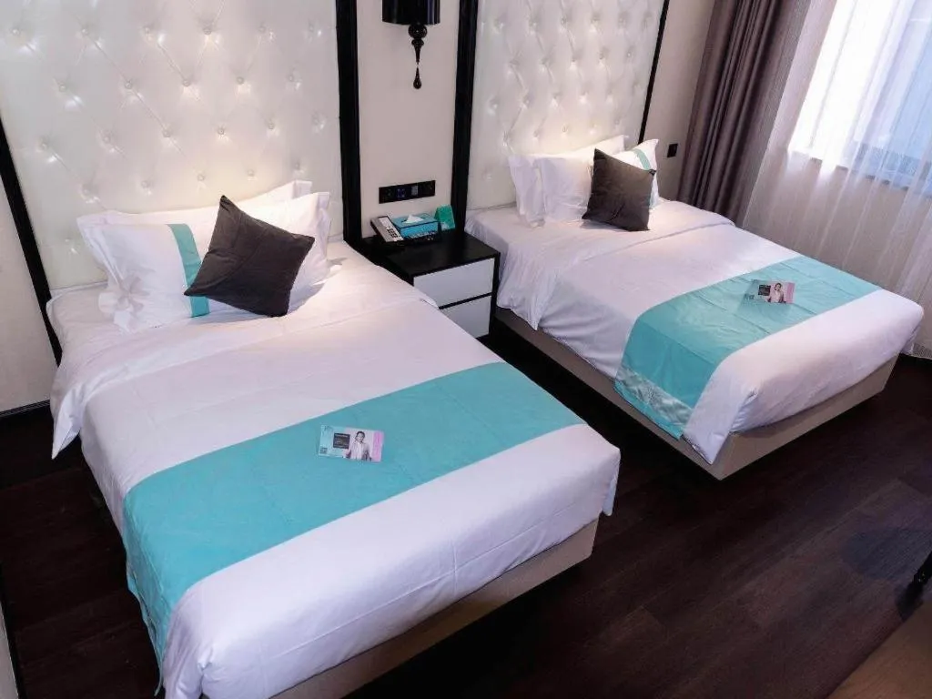 Bed in Xana Hotelle Nanchang Tengwang Pavilion Qingshan Road Metro Station