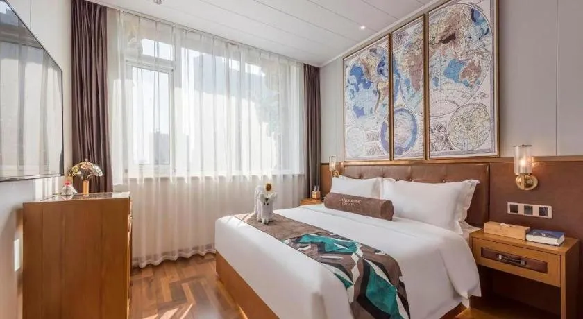 Bed in James Joyce Coffetel Anyang Railway Station Wenfeng Avenue Yinxu Scenic Spot